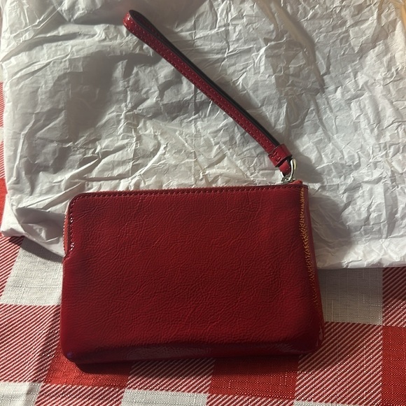 Coach Red Wristlet Clutch